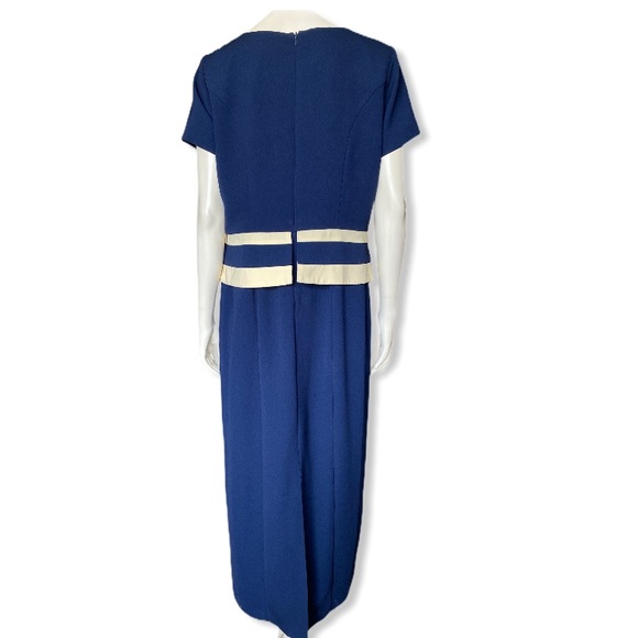 AGB navy yellow size 14 dress - Picture 2 of 4